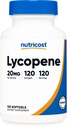 Nutricost Lycopeen (20mg) 120 Softgels - Glutenvrij, Non-GMO