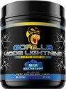 Gorilla-modus Lightning Pre-Workout - Extreme energie · Laser Focus · Krachtige pompen · Peak Performance - 550mg Cafeïne, 13500mg L-tyrosine, Alpha-GPC