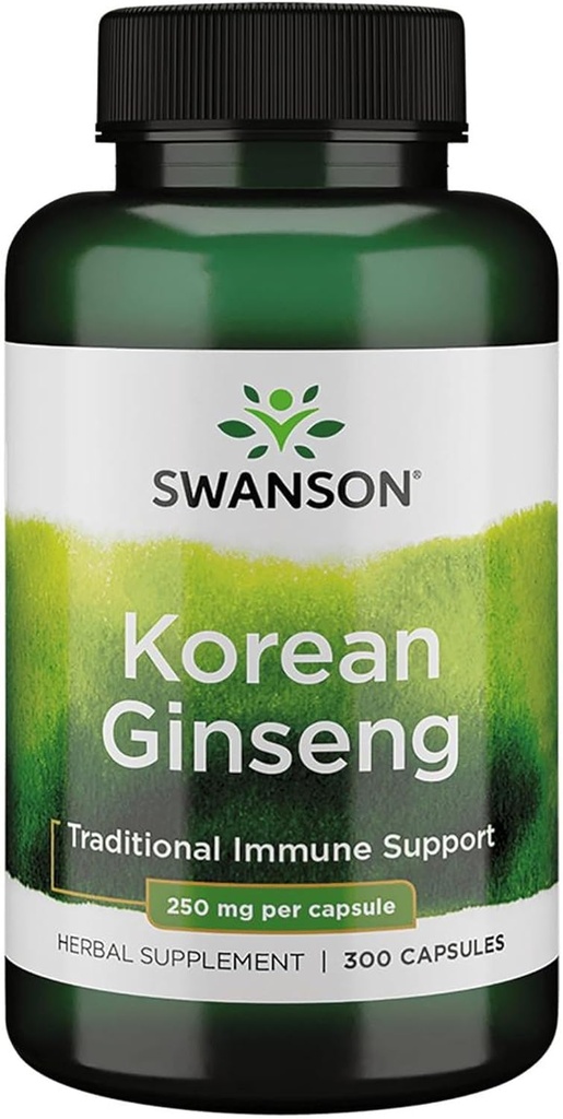 Swanson Koreaanse Ginseng 250 Milligrammen 300 Capsules