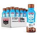 Muscle Milk Zero Protein Shake, Chocolate,20g Proteïne, Zero Sugar, 100 Calorieën, Calcium, Vitaminen A, C & D, 4g Fiber, Energizing Snack, Workout Recovery, Packaging May Vary,11,16 Fl Oz (Pack van 12)
