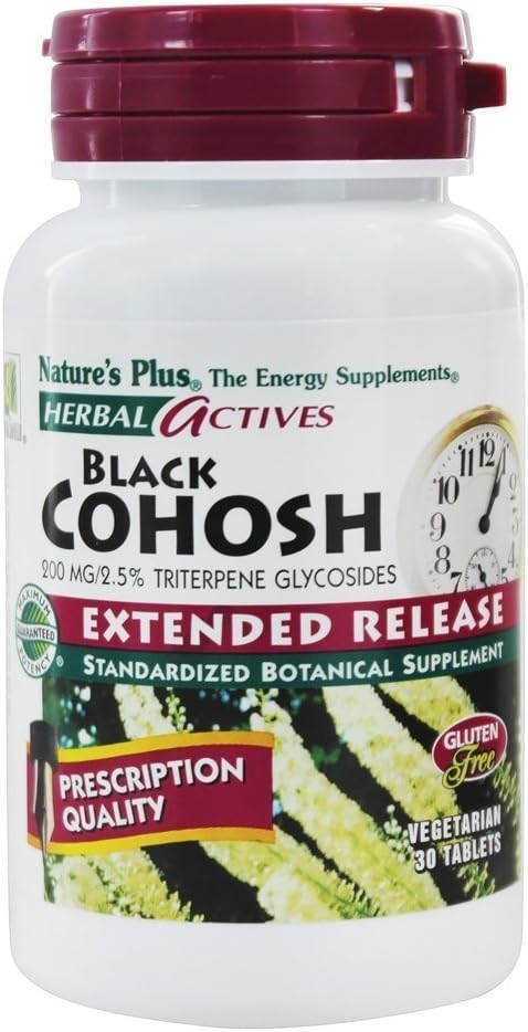 Nature's Plus Black Cohosh E/R 200 mg Tabletten, 30 Tellen