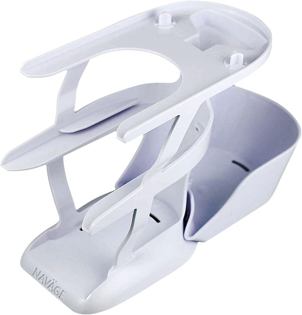 Navage Countertop Caddy - Opslag Caddy Organizer voor de Nasal Nasal Irrigatie Systeem - 3-Tier Neus Reiniging Supplies Organisator met afneembare tray - Plastic Caddy Alleen - Nasal Care Accessoires