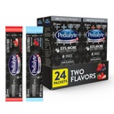 Pedialyte AdvancedCare Plus Electrolyte poeder, heeft 33% meer Elektrolyten en PreActiv Prebiotica, Variety Pack: Berry Frost en Aardbei Freeze, 24 Powder Packets