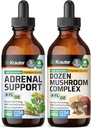 BIO KRAUTER Adrenal Support Tinctuur 4 Fl. Oz. & Dozen Mushroom Tinctuur 4 Fl. Oz.