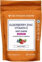 Vlierbessen, Zink en Vitamine C Zachte Kauwen - Immune Ondersteuning - Gemengde Bessen (60 Zachte Kauwen)