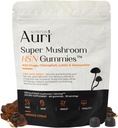 Auri Super Mushroom HSN Gummies - Hair Skin and Nails Gummies Functional Paddestoelen Supplement - met Wild Chaga, Chlorofyl, Lutein en Astaxanthine - 60 Orange Citrus Gummies