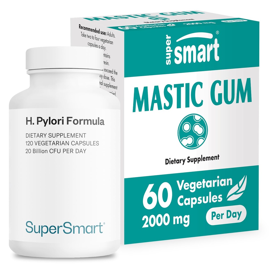 Supersmart - H. Pylori Formula Bundle (Complete Actie) - Probiotische L. Reuteri w/Mastic Gum 