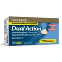 GoodSense Dual Action Acetaminophen 250 mg en Ibuprofen (NSAID) 125 mg tabletten, pijnstiller voor hoofdpijn verlichting, artritis pijnverlichting en meer, 144 Tellen