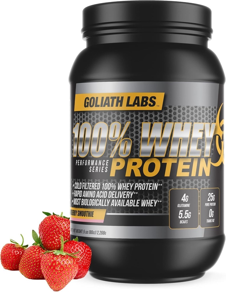 Goliath Labs 20-pond aardbei 100% Wei Proteïne Poeder Training Supplement