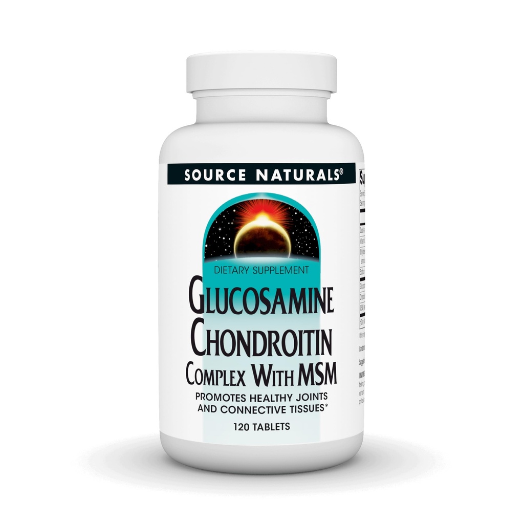 Bron Naturals Glucosamine Chondroitin Complex met Msm - 120 tabletten