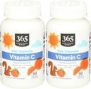 365 door Whole Foods Market, Kids Essentials Kauwbare Vitamine C, 90 Tellen (pakket van 2)