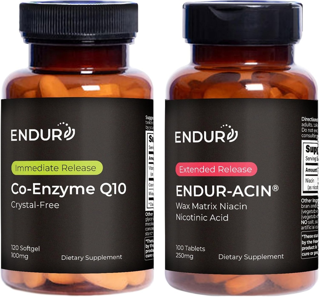Endurance producten Co-enzyme Q10 Kenmerken CoQsol-CF een zeer oplosbare en lage flush Niacin