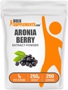 BulkSupplements.com Aronia Extract Powder - Aronia Berry Extract, Chokeberry Supplement - Glutenvrij, 1g per portie, 250g (8.8 oz) (verpakking van 1)