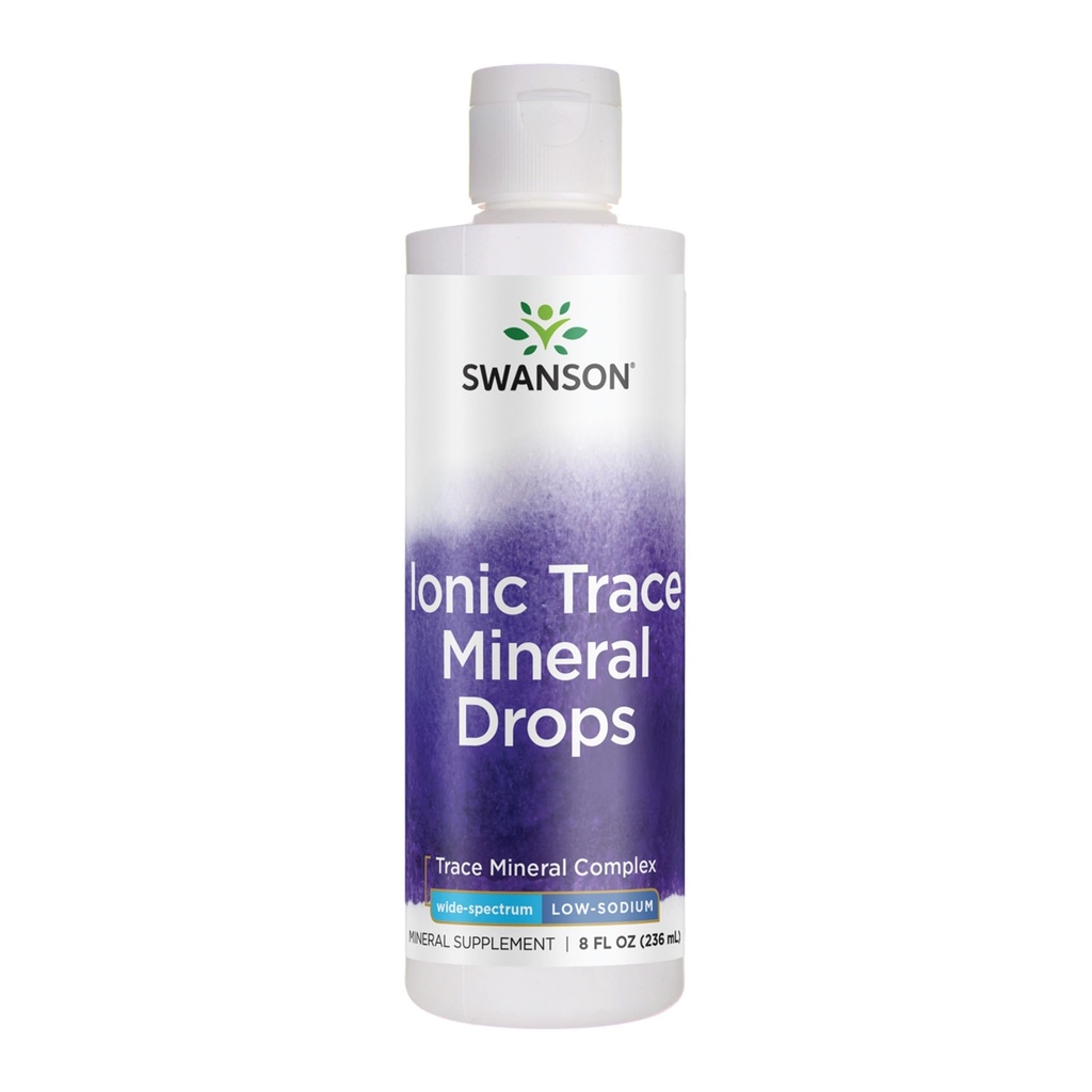 Swanson Concentrace Trace Mineral Drops 8oz-Complete Mineral Complex for Energy, Hydration, & Electrolyte Balance Over 72 High Absorptie Ionische Mineralen zoals Magnesium, Kalium, Calcium