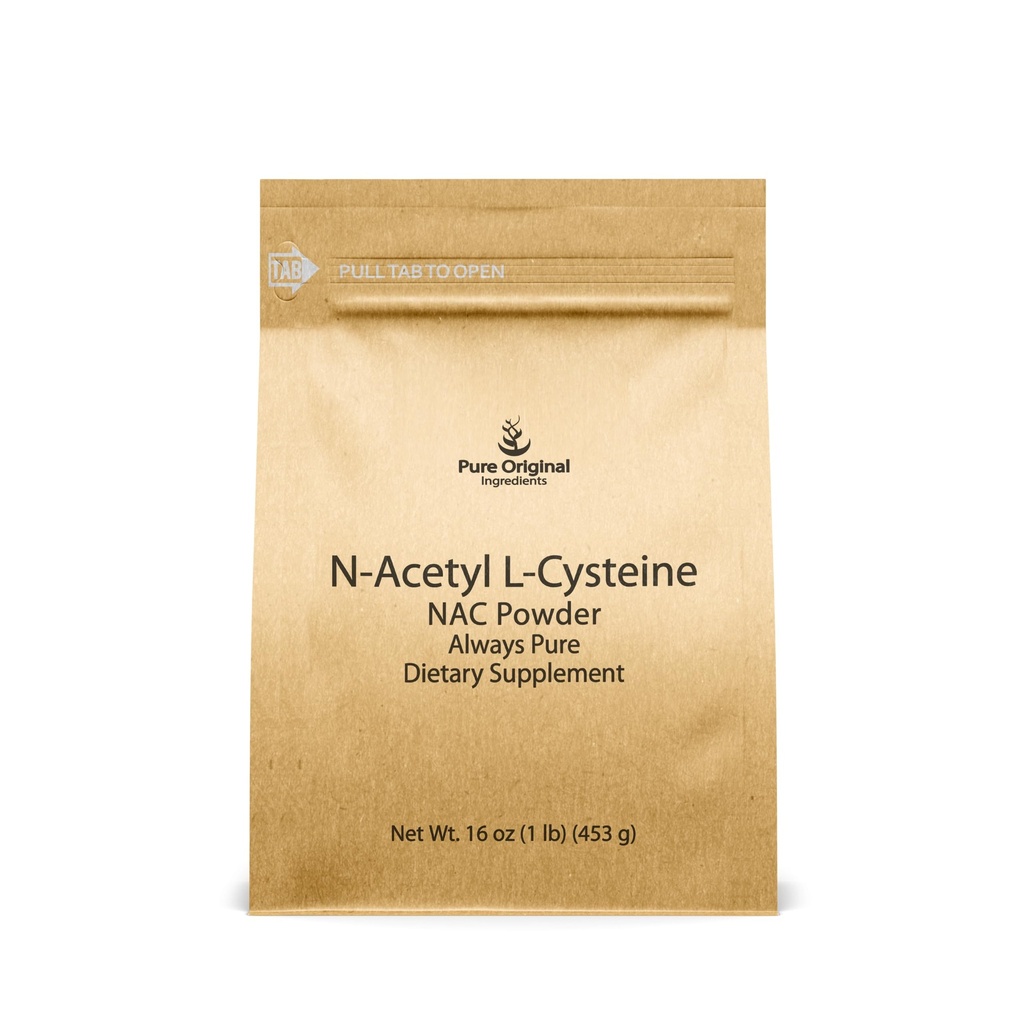 PURE ORIGINEEL INGREDIËNTEN NAC N-Acetyl L-Cysteine Poeder (1 lb) Lab geverifieerd, altijd zuiver, geen fillers