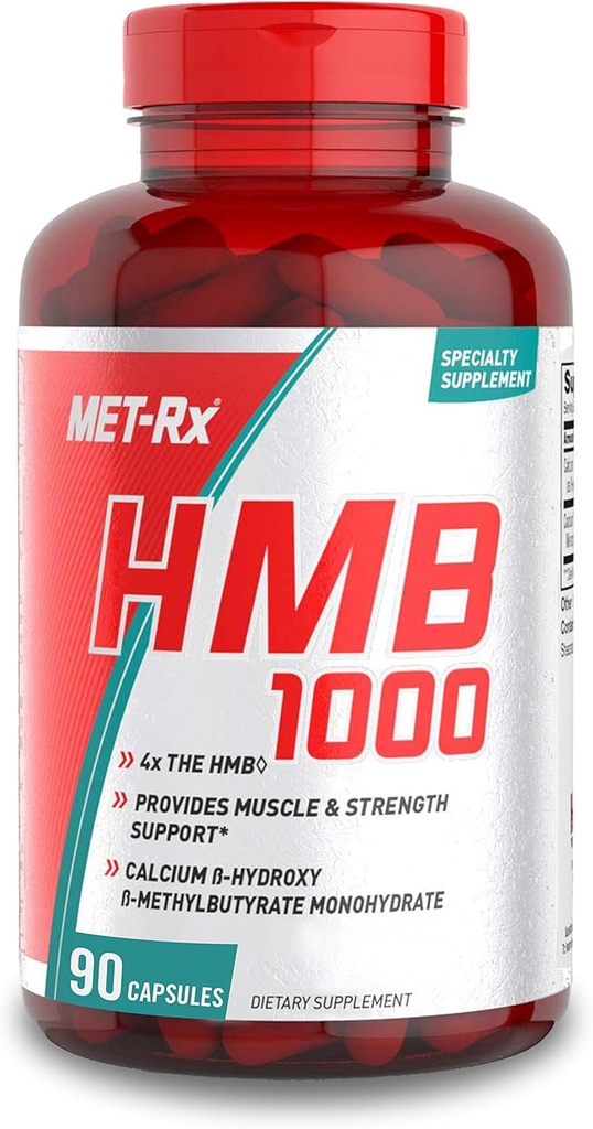 MET-Rx HMB 1000 Diet Supplement Capsules, 90 Tellen