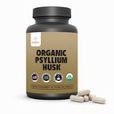 Biologische Psyllium Husk Capsules 750 mg, Natural Fiber Supplement for Gut Health* - Alternatief voor Psyllium Husk Powder, Zealthy Life, 250 Capsules