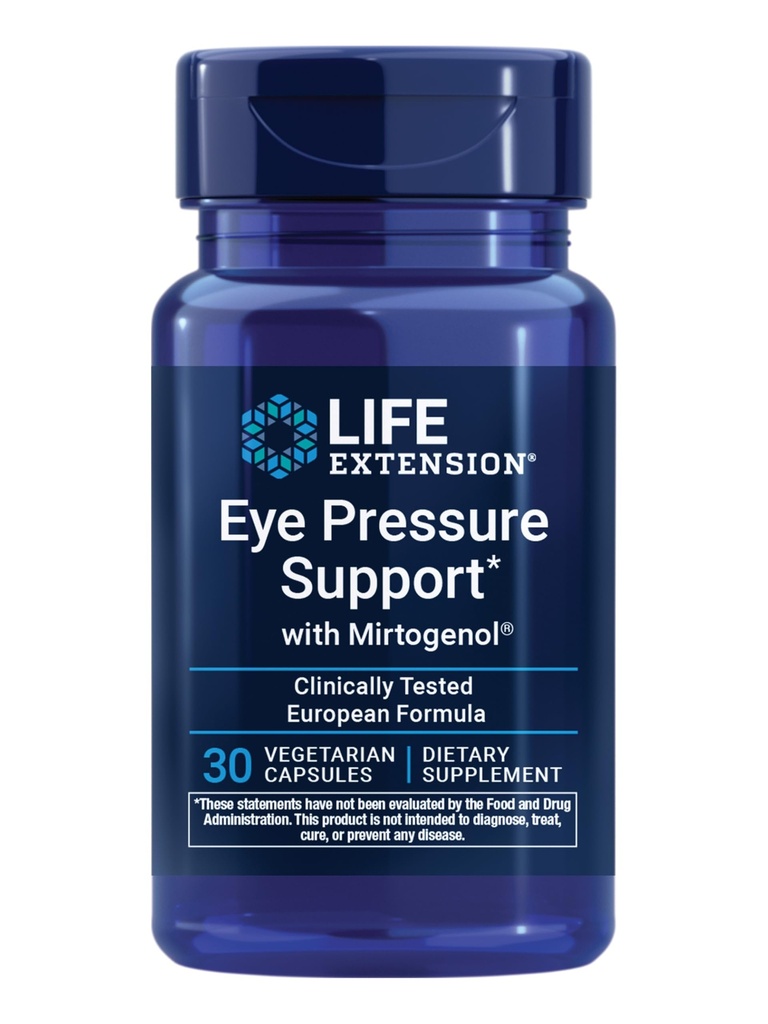 Life Extension Eye Pressure Support met Mirtogenol - Eye Health Supplement voor gezonde oogdruk - met Franse maritieme pijnboomschors 