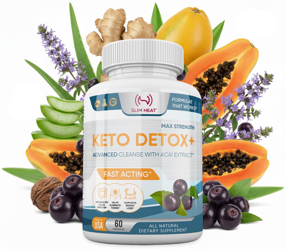 Detox Cleanse for Weight Loss - Natural Gut & Intestinal Cleanse Pillen - Eigen Blend with Psyllium Husk - Keto Detox for Women & Men - Non-GMO, NSF Certified, Made in USA - 60 Capsules
