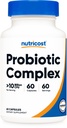 Nutricost Probiotic Complex (10 miljard CFU) 60 Capsules - Acidophilus Plus 9 Andere Probiotica, Non-GMO, Glutenvrije Supplement