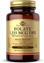 Solgar Folate 1.333 mcg DFE, 100 tabletten - 800 mcg Bio-Active Metafolin - Heart Health - Non-GMO, Veganistisch, Glutenvrij, Zuivelvrij, Kosjer - 100 porties