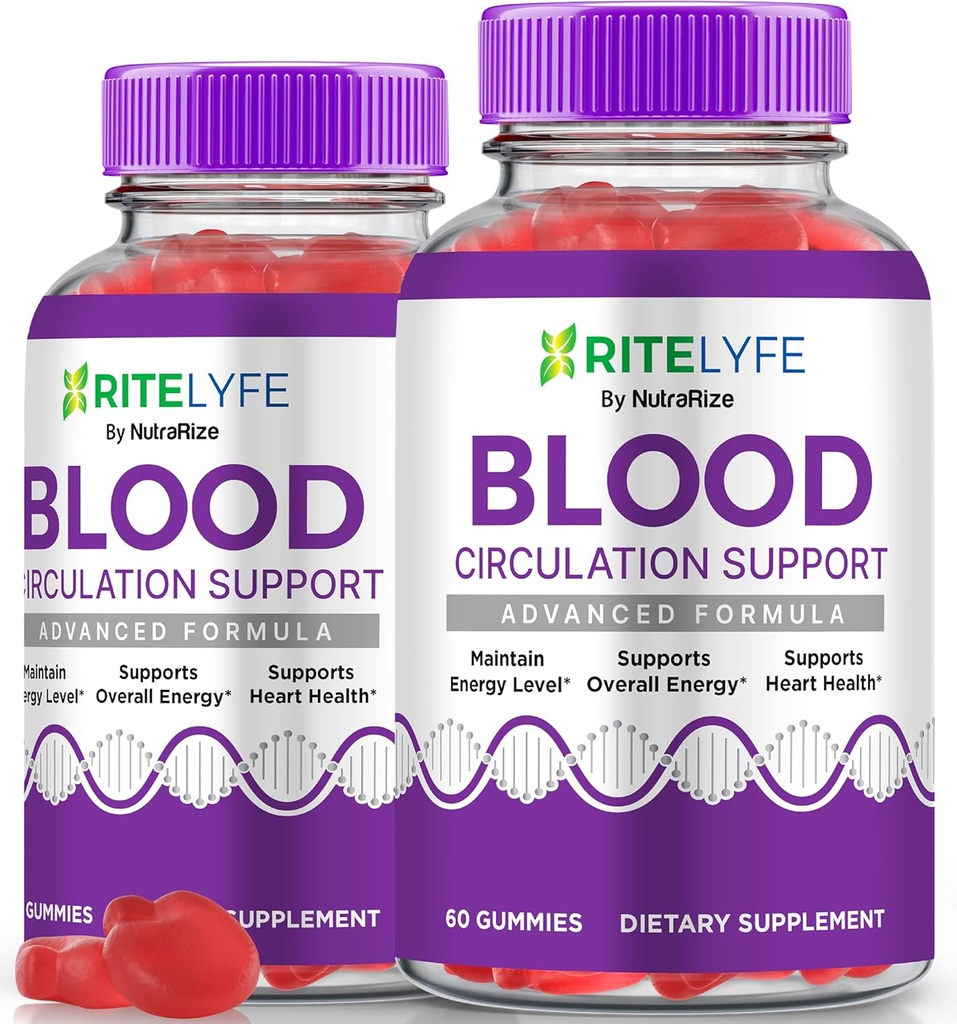 NutraRize (pakket van 2 RiteLyfe Gummies, alle natuurlijke stabilisatie om stabiele gezonde niveaus en algemene wellness, Premium Formula RiteLyfe Gomitas Review (120 Gummies)