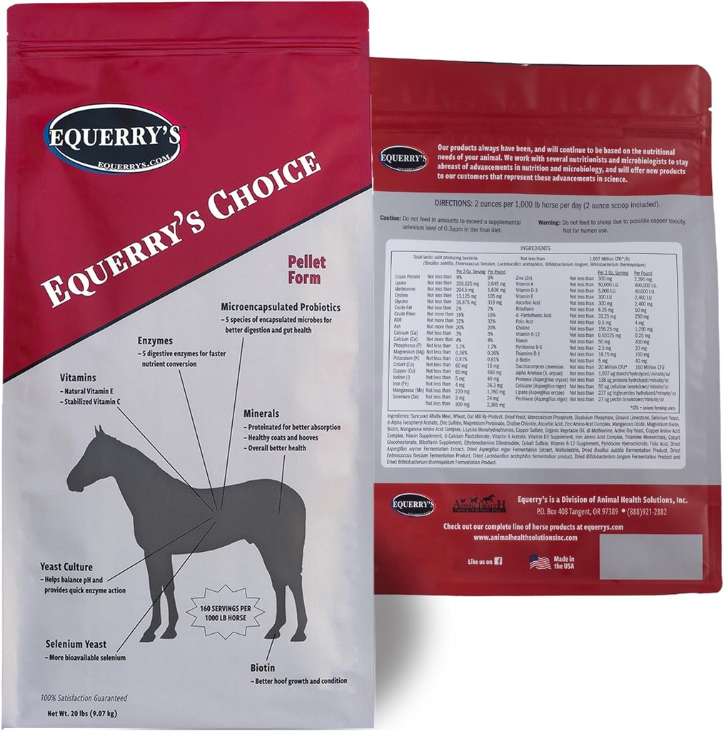 Equerry's Choice Horse Pellets - Complete Voedingssupplement 