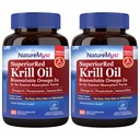 Antarctica Krill Oil 1000 mg Softgels, Krill Oil Omega-3s, EPA, DHA, Astaxanthine & Fosfolipiden, Heart Health, 120 Softgels, Non-GMO, No Gluten, Made in The USA