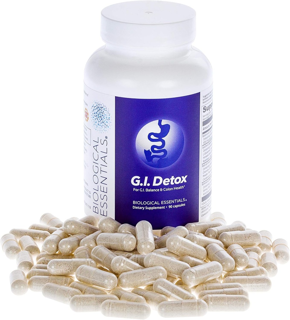 Biologische Essentials G.I. Detox - Cleanse Soothe en Replenish Blend (90 capsules) (Gastro-intestinale detox) Gut Health Supplementen