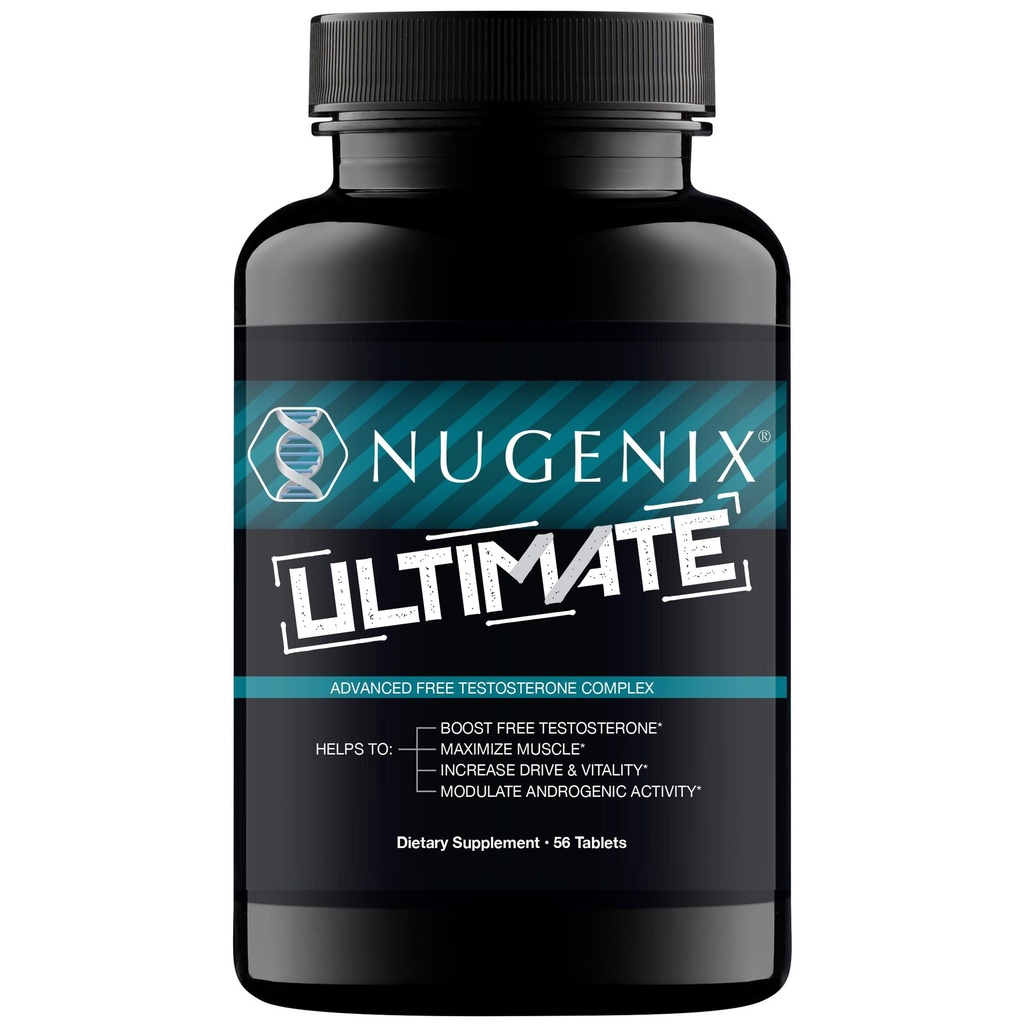 Nugenix Ultimate Free Testosteron Booster Supplement voor mannen - 56 Tellen