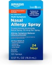 Basic Care 24 uur Allergie Neusspray, Triamcinolon Acetonide 55 mcg per spray, Allergie Geneeskunde, Niet-Drowsy, 0,57 fl oz (pakket van 1)