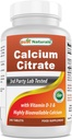 Best Naturals Calcium citraat met vitamine D-3 240 tabletten (240 aantal (verpakking 1))