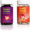 Schimmels Mushroom Supplementen, Digestie/Immunity Bundle, Super Prune 30 Tel Gummies + Super Shield 60 Tel Capsules