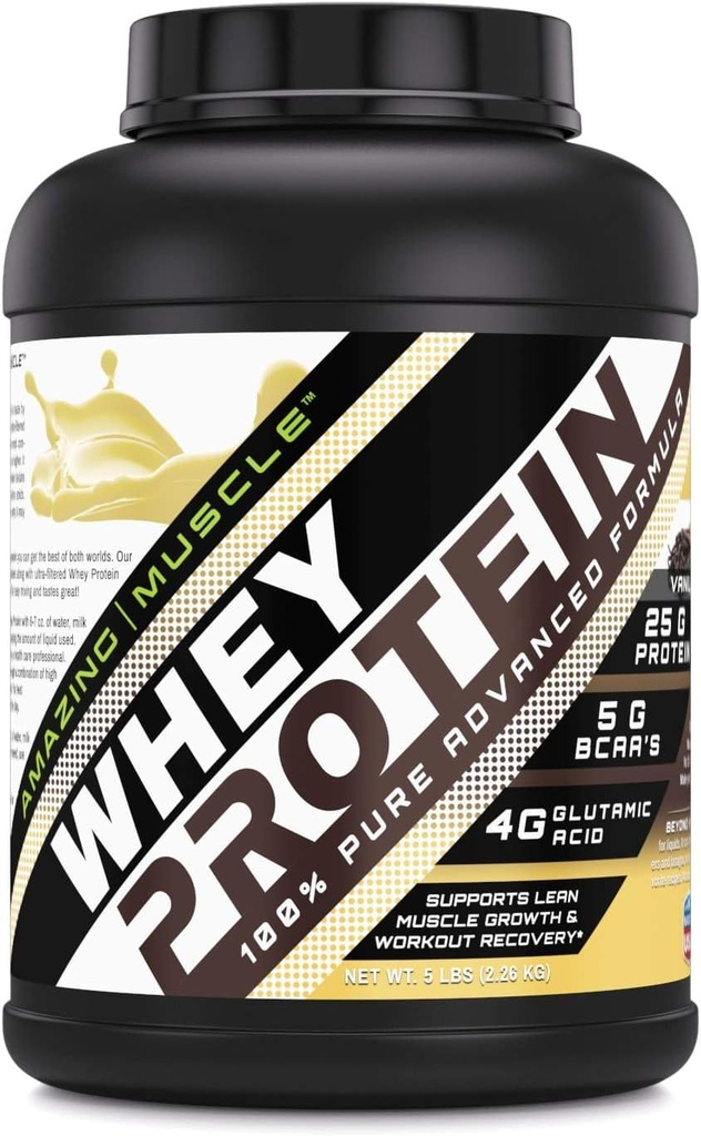 Verbazingwekkend Muscle Whey Protein Isolate & Concentrate Powder vanille smaak 