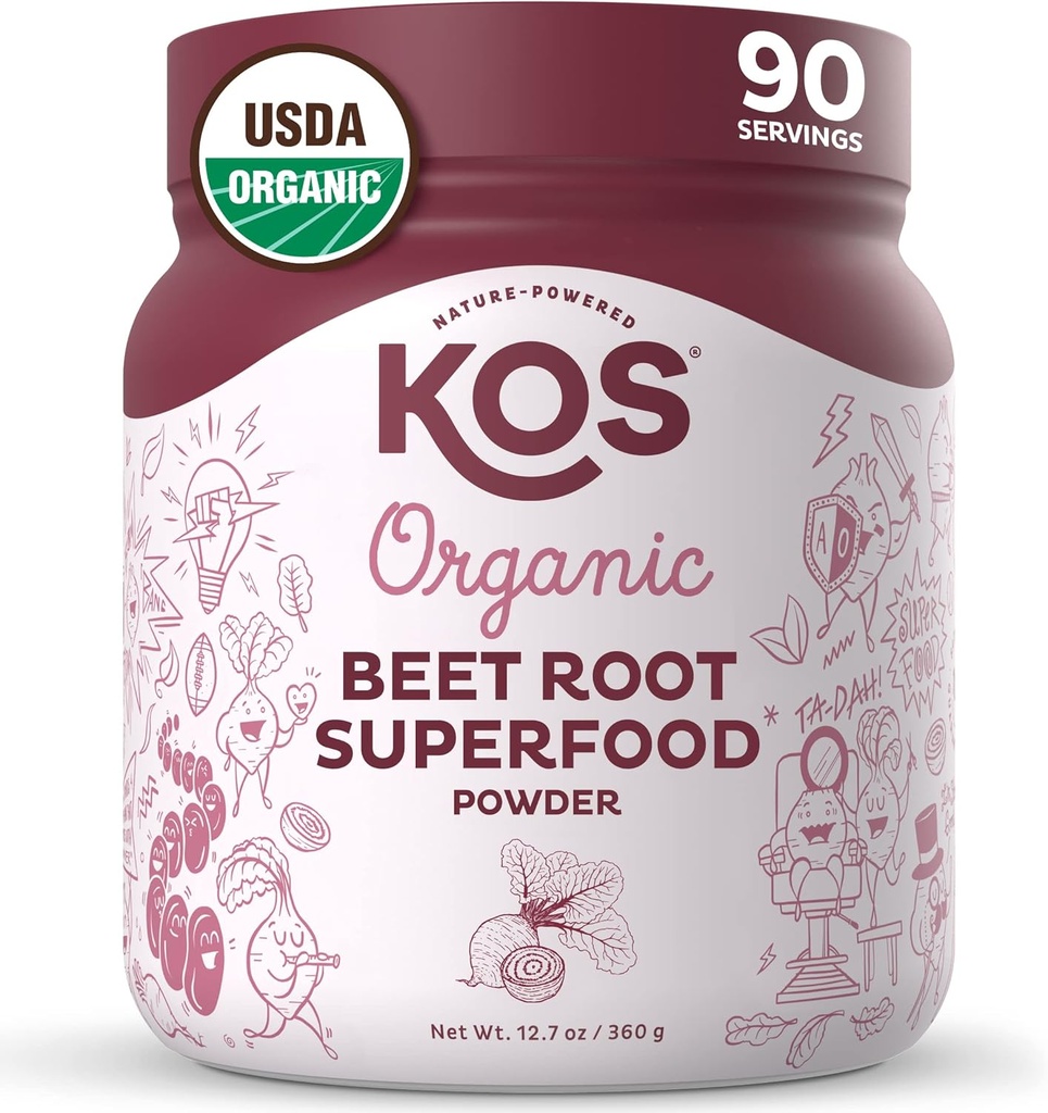 KOS Biologische Beetwortelpoeder - 90 Servers (2pk Bundle)