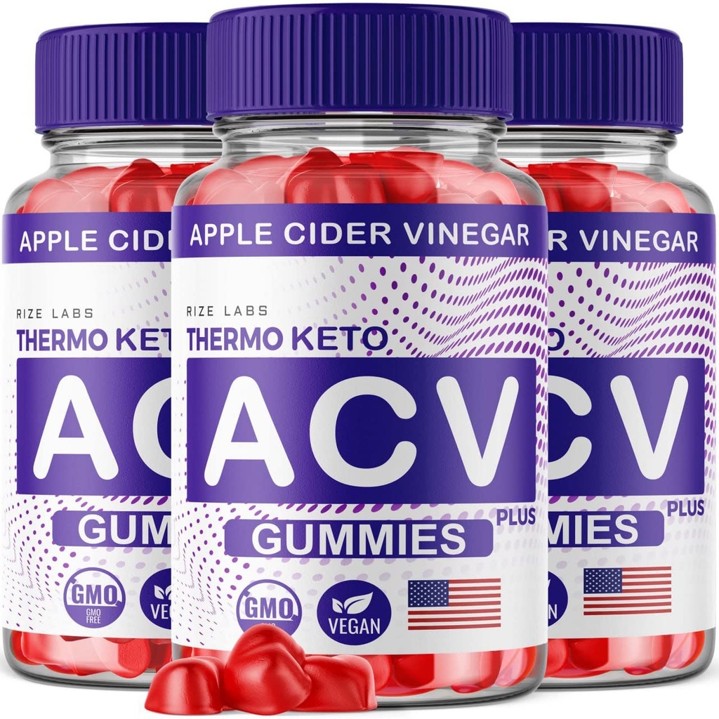 rize labs - Thermo Keto ACV Gummies voor geavanceerde gewichtsverlies met Apple Cider Vinegar, supplement helpt bij het verminderen van buikvet, voor extra sterkte (180 Gummies)