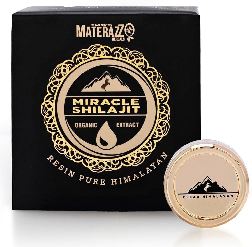Pure Himalaya Shilajit Resin 10g (1 Pack) - Organic Gold Grade Supplement met 85+ Trace Minerals, Fulvic Acid - Ondersteunt vitaliteit en algehele welzijn - Ideaal voor mannen en vrouwen