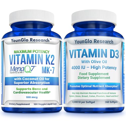 Vitamine D3 4000 IE & Vitamine K2 MK7 100 mcg Supplementen
