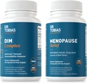 Dr. Tobias Menopauze Relief en DIM Complex - Ondersteuning Hormonale Evenwicht en Menopauzale Comfort, Non-GMO