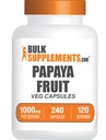 BulkSupplements.com Papaya Fruit Extract Capsules - uit Carica Papaya, Kruidensupplement - Glutenvrij, 1000mg, 2 capsules per portie, 240 Tellen (Pack of 1)