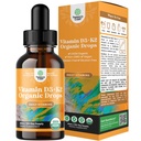 Natures Craft Liquid Vitamin D3 with K2 for Adults - Organic Drops 2000IU per Serving Vegan Bone Muscle Heart & Immune Support MCT Oil Enhanced Absorptie - 2Fl Oz (Pack of 1)