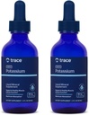Trace Minerals Ionische Kalium - Supplement met Kalium & Magnesium - Liquid Supplement ter ondersteuning van gemakkelijke minerale absorptie - Gezond brein en spierfunctie Supplement - 2 fl oz (2 Pack) (66 Servers)