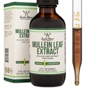 Double Wood Supplements Mullein Leaf Drops for Lungs, 2 FL OZ (60 Servings), Supports Lung & Respiratory Health (Better Absorbed Than Capsules)