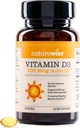 NatureWise Vitamin D3 4000iu (100 mcg) 30-dagen aanbod voor Immune Ondersteuning, gezonde spierfunctie en bot gezondheid - Non-GMO, Glutenvrij in biologische Extra Virgin Olijfolie, (Mini Softgel), 30 Tel.