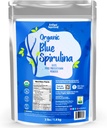 Ellie's beste biologische Blue Spirulina Powder Superfood Supplement - Odorless - 3LB Bulk - Veganistisch, Niet GGO, Glutenvrij, Dairy-Free, Briljant Blue Food Coloring - Pure Water Extracted