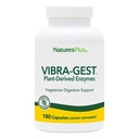 Natures Plus Vibra-Gest - 180 Capsules - Vegetarische Digestieve Ondersteuning Supplement met probiotica, levende groenten en fruit en enzymen - Natuurlijke levende culturen - 180 porties