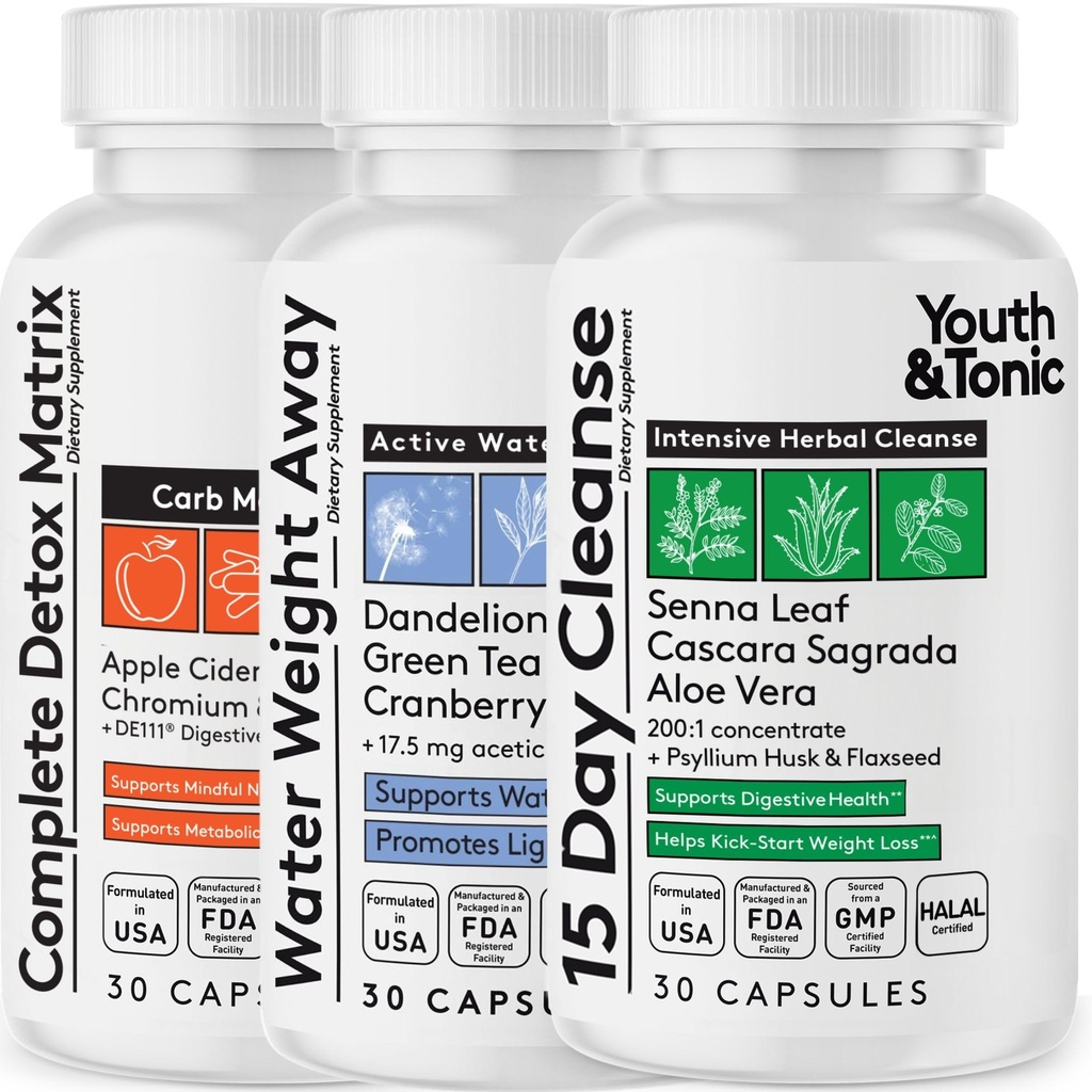 3pk Detox Cleanse Kick Off Weight Management 