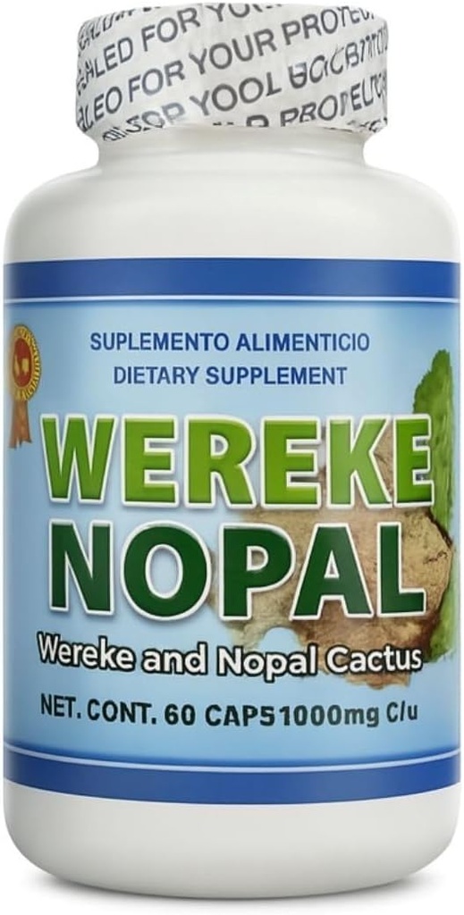 Wereke & Nopal Capsules 60 Telling (1000 mg Elke) 