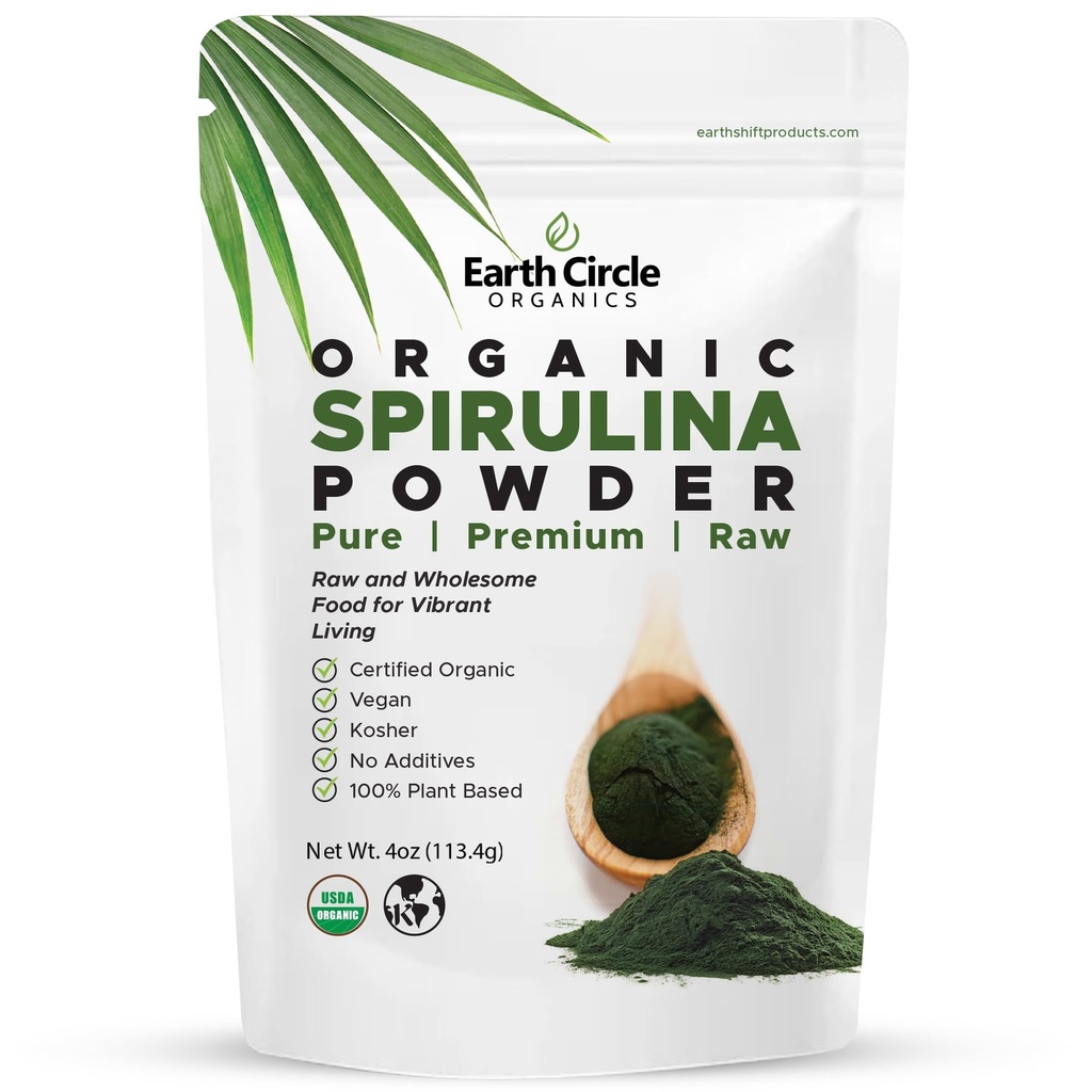 Spirulina Poeder, Kosjer, Raw en niet-Ir › Pure Vegan Protein Premium Superfood, hoog in Aminozuren en Antioxidanten - 4 Ounce
