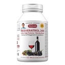 ANDREW LESSMAN Resveratrol-200mg - 180 Capsules - Red Wine's Beneficial, Uiteraard Occuring Anti-oxidant, Zonder Alcohol. Additieven vrij